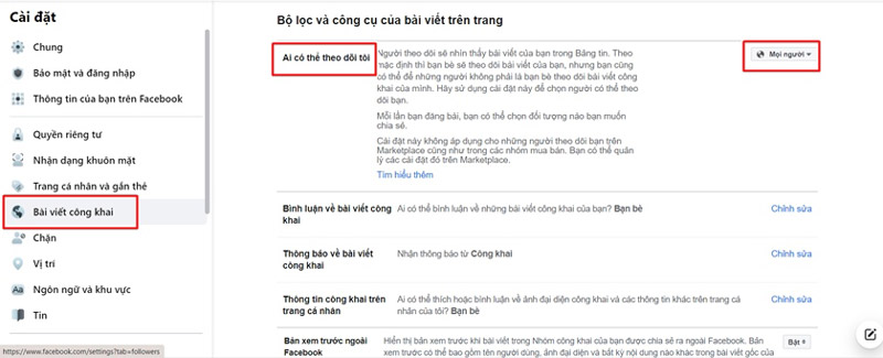 Cách xem số người theo dõi trên Facebook bằng máy tính